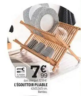 Centrakor L'égouttoir pliable offre