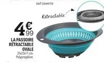 Centrakor La passoire rétractable ovale offre
