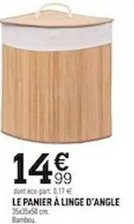 Centrakor Le panier à linge d'angle offre