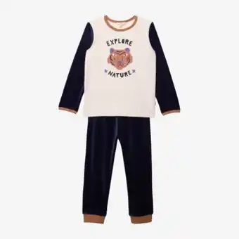 Pyjama garçon tigre bleu