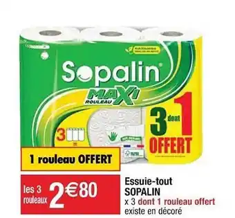 Cora x Carrefour Essuie-tout Sopalin offre