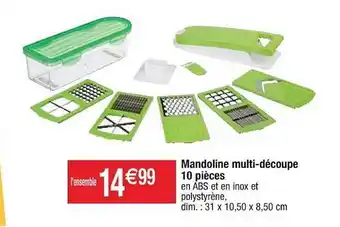 Mandoline Multi-découpe 10 Pièces