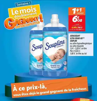 Adoucissant ultra grand air soupline