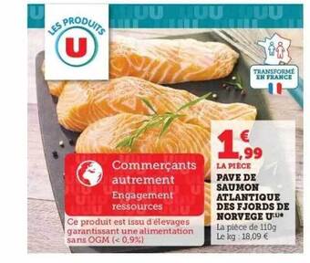 Super U Pavé de saumon atlantique des fjords de norvège u offre