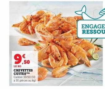 Super U Crevettes cuites offre