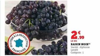 Super U Raisin noir offre