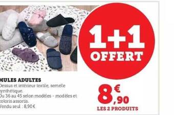 Super U Mules adultes offre