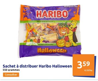 Action Sachet à Distribuer Haribo Halloween offre