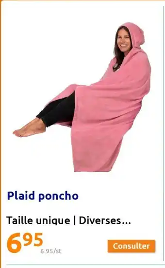 Action Plaid Poncho offre