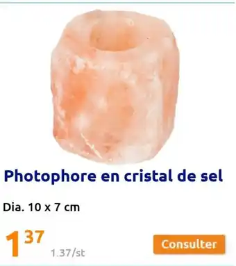 Action Photophore En Cristal de sel offre