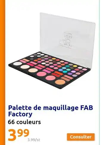 Action Palette de Maquillage Fab Factory offre
