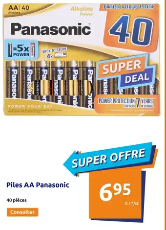 Action Piles AA Panasonic offre