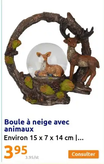 Action Boule à Neige Avec Animaux offre