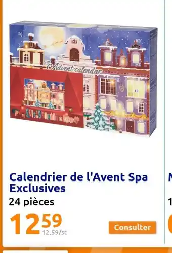 Action Calendrier de l'Avent Spa Exclusives offre
