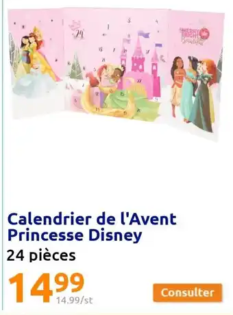 Action Calendier de l'Avent Princesse Disney 24 Pièces offre