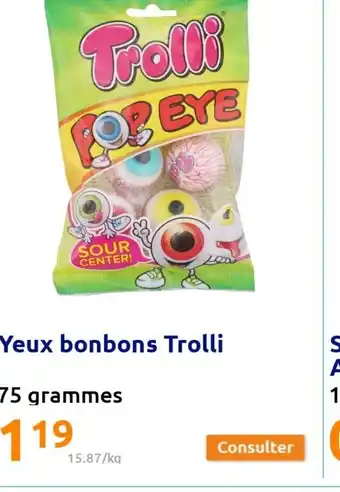 Action Yeux Bonbons Trolli offre