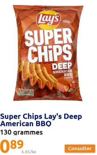 Action Super Chips Lay's Deep American BBQ offre