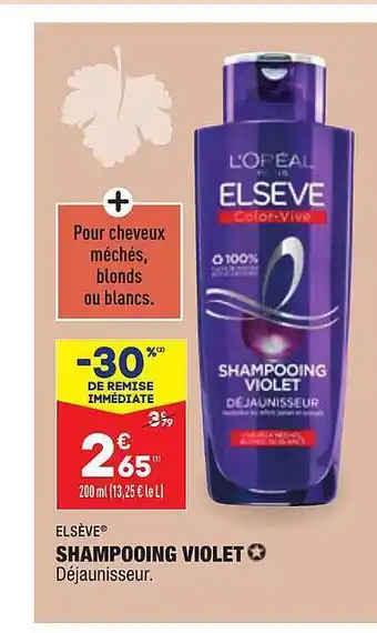 ALDI Shampooing violet elsève offre