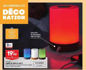 ALDI Lampe de table à led light zone offre