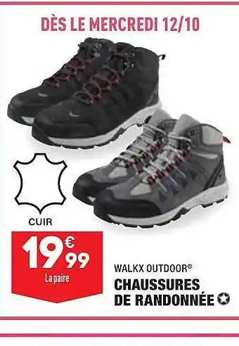 ALDI Chaussures de randonnée walkx outdoor offre