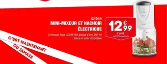 ALDI Mini-mixeur et hachoir électrique quigg offre