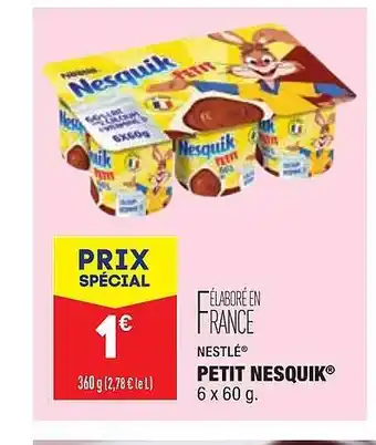 ALDI Petit nesquik nestlé offre