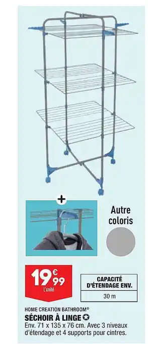 ALDI Séchoir à linge home création bathroom offre