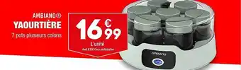 ALDI Yaourtière ambiano offre