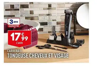 ALDI Tondeuse cheveux et visage carrera offre