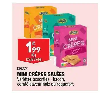 ALDI Mini crêpes salées drizz offre
