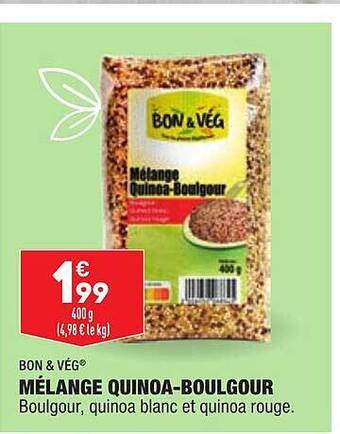 ALDI Mélange quinoa-boulgour bon & vég offre