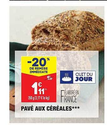 ALDI Pavé aux céréales offre