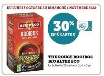 Hyper U The rouge rooibos bio alter eco offre