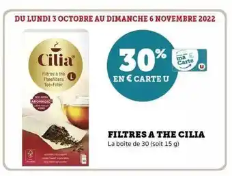 Filtres à thé cilia