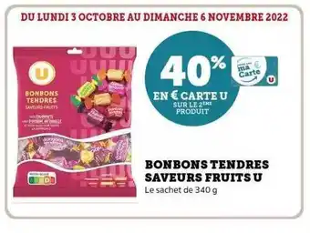Hyper U Bonbons tendres saveurs fruits u offre