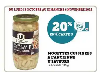 Hyper U Mogettes cuisinées à l'ancienne u saveurs offre