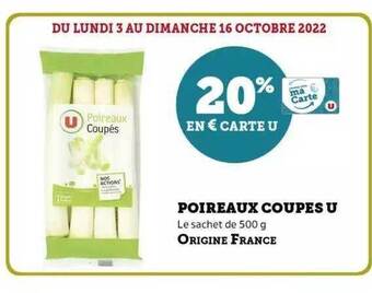 Poireaux coupes u