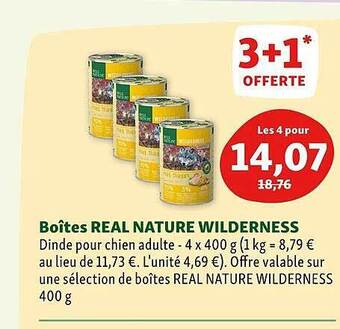Maxi Zoo Boîtes real nature wilderness offre