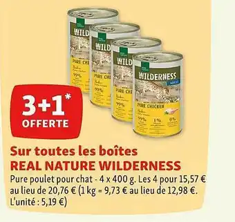 Maxi Zoo Les boîtes real nature wilderness offre