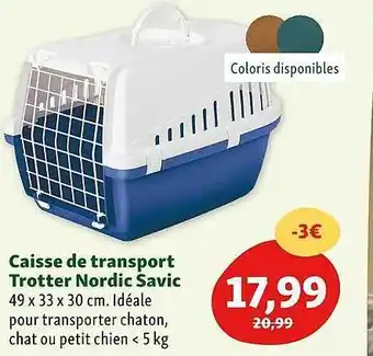 Caisse de transport trotter nordic savic