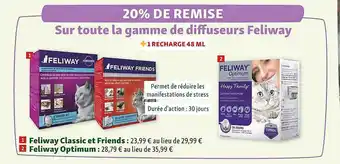Maxi Zoo Feliway classic et friends, feliway optimum offre