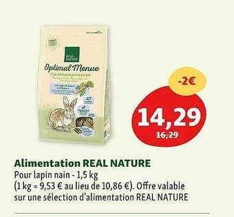Maxi Zoo Alimentation real nature offre