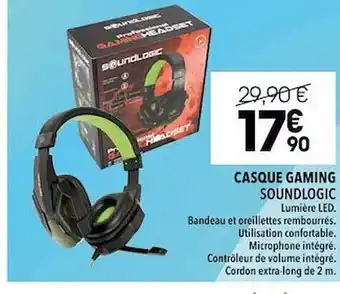 Casque gaming soundlogic