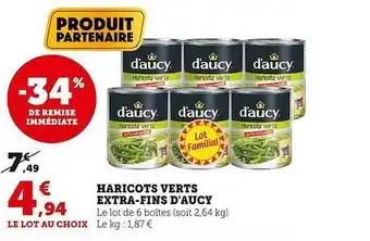 U Express Haricots verts extra-fins d'aucy offre