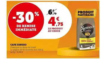 U Express Café senseo offre