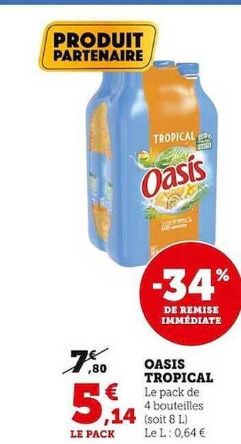 U Express Oasis tropical offre