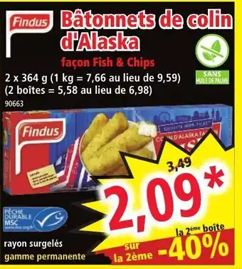 BĂątonnets de Colin d'Alaska
