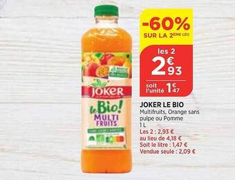Bi1 Joker le bio offre