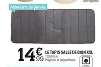 Centrakor Le tapis salle de bain xxl offre