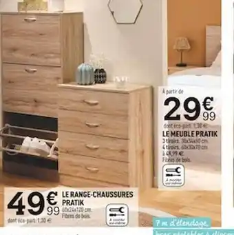Le meuble pratik, le range-chaussures pratik